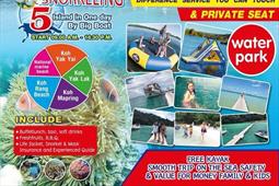 Snorkeling 5 Island by Big Boat (Full Day) 700.-THB / person